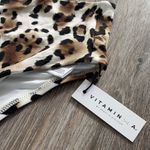 Vitamin A Leopard Print High Rise Bikini Bottom Size XS (4) Photo 6