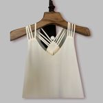 Marcelle silk and polyester cream colored dress White Photo 1