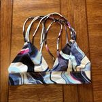 PINK - Victoria's Secret VS Victoria's Secret Pink Banded Strappy Bralette Size XS Marble Blue White Photo 7