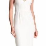 Black Halo  | White Chantal Sheath Dress Sz 2 Photo 0