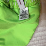 Luli Fama  Triangle Bikini Top Size D Cup Green & White Strip Striped Photo 4