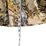 Espresso Midi Dress XS Tan Floral Paisley Square Neck Belted Tiered Euro Summer Brown Size 0 Photo 8