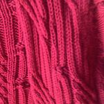 Talbots Cherry Red Knit heavyweight cardigan Sweater petite small Photo 2