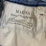 Black Orchid  Marisa Relaxed Straight Jeans 30 High Rise Distressed Frayed Hem Photo 4