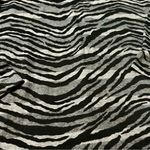 Dana Buchman  Black and Gray Zebra Long Sleeve Top (R1) Photo 1