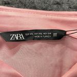 ZARA Blush Barbie Pink Cropped Button Down Shirt Plus Size XXL NWT Photo 5