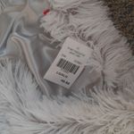 White Fuzzy Faux Fur Blazer Jacket SIZE L Size L Photo 1