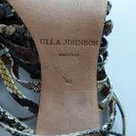 Ulla Johnson  Rayna Snake-Print Leather Strappy Block Heel Sandals Photo 12