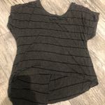 American Dream  Medium Gray Striped Womens blouse Photo 2