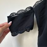 L'Academie L’Academie Revolve Black Lace Shoulder Tank Top Photo 3