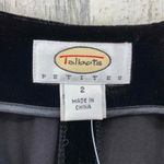 Talbots  Wide Leg Pants Womens 2‎ Black Velvet Rayon Silk Blend NEW Photo 6