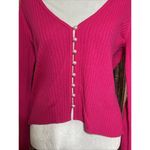 Lovers + Friends Pink Pearls Cardigan Sz XL Short Barbie Photo 2