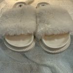 Steve Madden  White Furry Slippers Photo 4