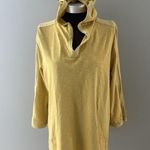 Soft Surroundings Hoodie Tunic Size L Heather Yellow Pullover Light Sustainable Photo 1