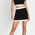 Lulus Black and White Lulu Top and Skirt Photo 0