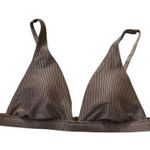 Aerie Sandstone Wireless Triangle Padded Bikini Top Women Size Large | 10-23 Photo 0