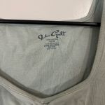 Brandy Melville John Galt Green Ruched Crop Blouse Photo 2