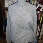 J Crew gray wool alpaca blend turtleneck cozy oversized sweater Size M Photo 0