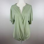 Anthropologie Saturday Sunday Womens Short Sleeve Top Sage Green Sz XS Soft Photo 1