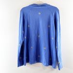 Lilly Pulitzer Skipper 1/2 Zip Seashell Embroidered Popover Sweatshirt Blue L Photo 3