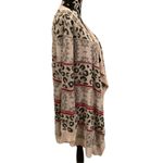 L Love Leopard Print Cardigan Casual Career Workwear Everyday Black Photo 2