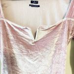 Urban Outfitters NWOT  pink velour bodysuit Photo 4