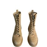 Sam Edelman Tan Suede Leather Knit Lydell Combat Boot Boho Grunge Winter 90s Photo 4