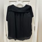 Miss Me Velour front Blouse Aztec Design Boxy Flowy Top Size Large Black shirt Photo 1