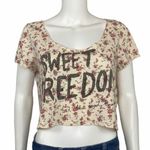 American Eagle  Sweet Freedom Cream Crop Top Size L Photo 0