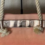 Victoria's Secret  Orange Bombshell Sundrenched Canvas Large Tote NWOT Photo 1