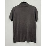 Valerie Stevens  Pure Silk Top Short Sleeve Mock Neck Knit Womens Small Brown Photo 1