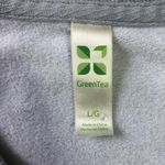 Green Tea Girl Power Heather Grey Oversized Longline Pullover Sweatshirt Black Size L Photo 4