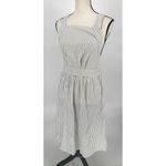 Lulus Women Apron Dress Size Small Black/White Stripe Crossback‎ Open back Size M Photo 1