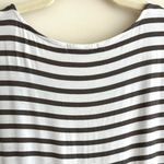 Green Envelope Grey and White Striped Short Sleeve T Photo 15