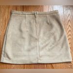 HYFVE HYFYVE Suede Light Tan Mini Skirt Size Medium Photo 4