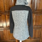 The North Face Women’s Indi Fleece Parka Gray Hoodie Jacket Small Ribbed Sleeves Photo 2