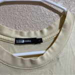 Bassike Light Yellow Turnback Mini Dress Photo 6