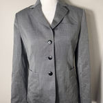 Brooks Brothers  Italy Petite 2 Wool Silk Blazer Grey Photo 0