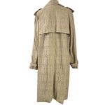 Farm Rio Khaki Pineapple Cotton Eyelet Trench Coat Size Large Neutral Bohemian Photo 11