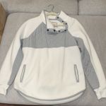Abercrombie & Fitch  White and Gray Quilted Jacket Photo 0