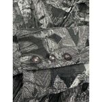 Tanjay Black & Silver Metallic Floral Textured Zip Photo 4