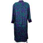 Victoria's Secret Vintage Gold Label Green Purple Satin Wrap Robe size S / M Photo 3