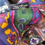 Vintage Boho Indie Tribal Abstract Multicolored button down shirt medium Photo 6