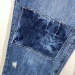 Old Navy jeans boyfriend Adele distressed patchwork tie dye size 0 stretch Photo 3