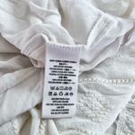 Free People  Diamond Head Embroidered Midi Dress Raw Linen Ivory Boho XS Photo 10