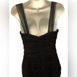 AMSALE Mermaid Tulle Bodycon Maxi Formal Dress 10 Padded Push~Up Bust Wedding Black Photo 8