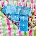 Draper James  RSVP Pink Green and White Striped Seersucker Peplum Blouse. Photo 6