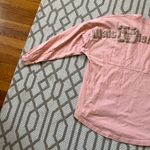Disney land Resort Peach Spirit Jersey Long Sleeve Rose Gold Spell-out Medium Photo 3