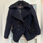Trina Turk Coat Jacket Women’s Size 8 Med Wool Double Breasted Winter Peacoat Photo 2