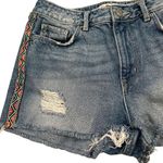 H&M X Coachella Distressed Tribal Fringe Shorts Photo 7